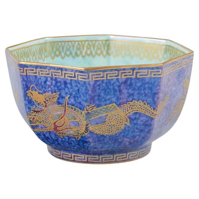 1920s Fairyland Lustre Series Octagonal Bowl by Daisy Makeig-Jones for Wedgwood, 1920s For Sale - Image 5 of 5