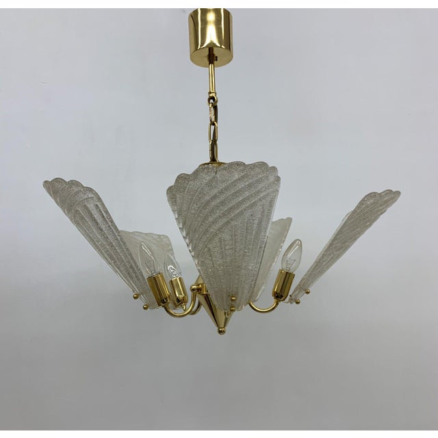 Hollywood Regency Italian Murano Glass Chandelier, 1970s For Sale - Image 11 of 18