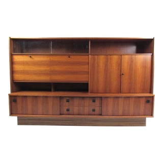 Large Vintage Modern Wall Unit For Sale