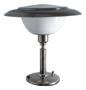 Art Deco Table Lamp with Opaline Glass, 1930s