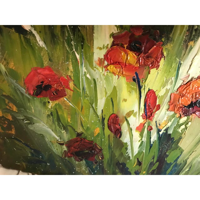 Abstract Expressionism 1950s Oil Painting of a Garden Walk For Sale - Image 3 of 12