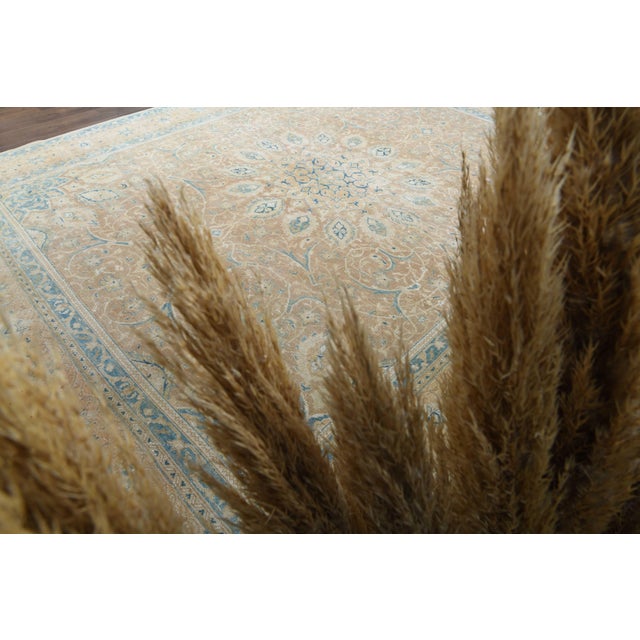 Persian 1970s Vintage Persian Handmade Wool Cotton Brown Area Rug For Sale - Image 3 of 11