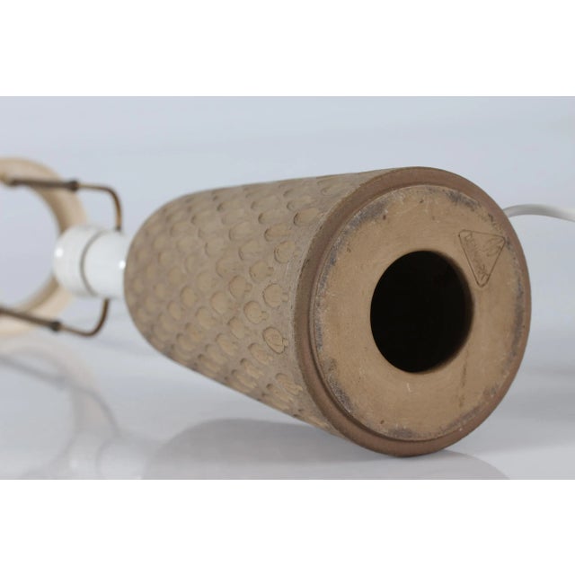 Danish Table Lamp in Unglazed Ceramic by Einar Johansen, 1960s For Sale - Image 10 of 12
