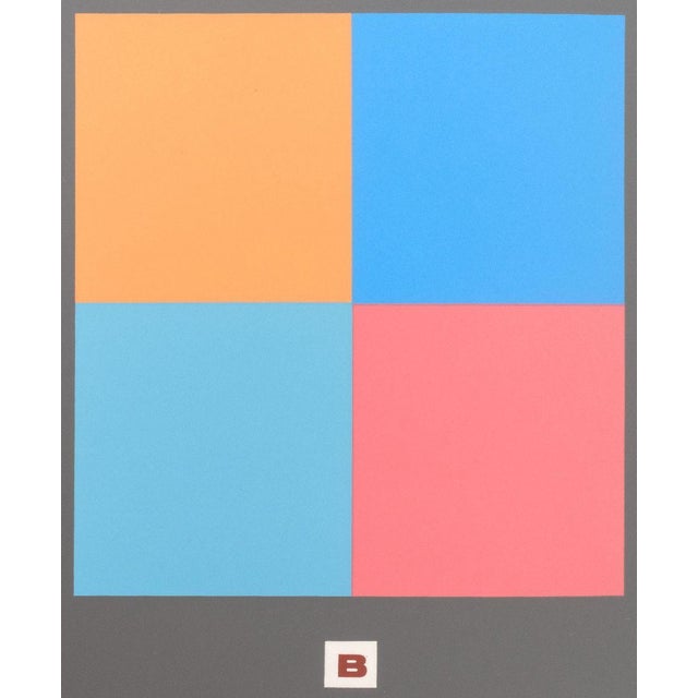 Josef Albers Josef Albers "The Interaction of Color Plate Xiv-4" Screenprint, 1973 For Sale - Image 4 of 6