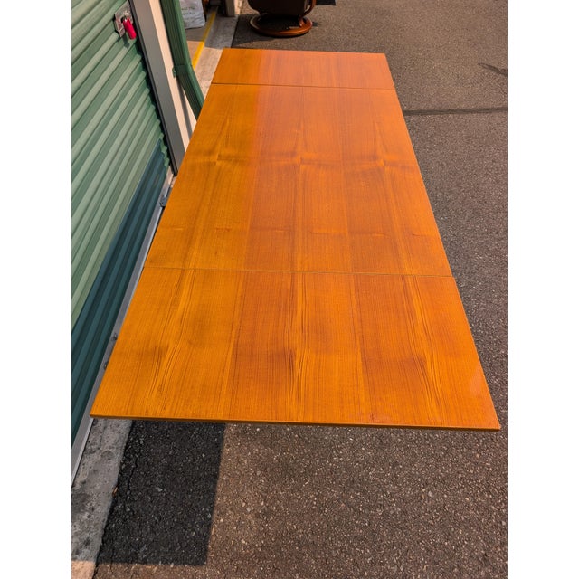 Brown Edsby Edsbyverken 740 T Swedish MCM Teak Extendable Dining Table For Sale - Image 8 of 17
