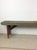Antique Primitive Farmhouse Wood Bench With Chippy Paint Patina For Sale - Image 4 of 18