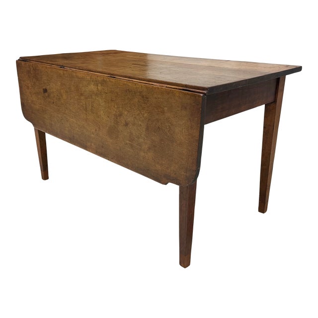 Antique Early 19th Century Drop Leaf Work Table For Sale