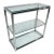 Italian Pace Styled Chrome and Plateglass Dry Bar For Sale