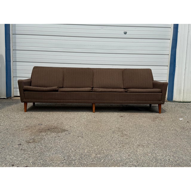 Mid-Century Modern Mid-Century Danish Modern Four Seat Sofa by Folke Ohlsson for Dux For Sale - Image 3 of 12