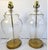 Transparent Pair of Clear Glass Chinoiserie Ginger Jar Lamps With Gold Finish For Sale - Image 8 of 11