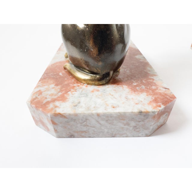 Pair of French Art Deco Dog Bookends, Signed Jamar, C. 1930 For Sale - Image 16 of 18