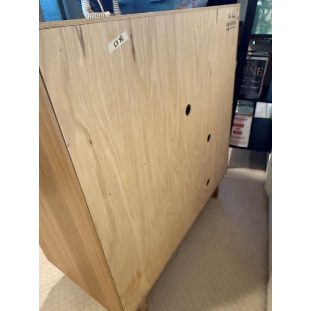 2020s Room & Board Hudson Office Armoire With Wood Base For Sale - Image 5 of 8