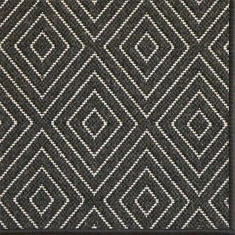 Casa Cosima Natural Rugs Brentwood Coal Wool Rug- 8' x 10' For Sale