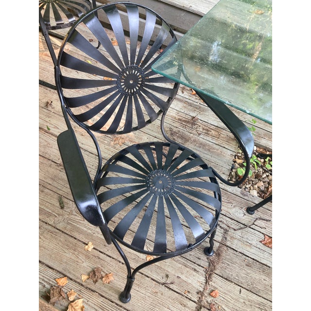 Francois Carre Restored Patio Dining Chairs - A Pair For Sale In Atlanta - Image 6 of 8