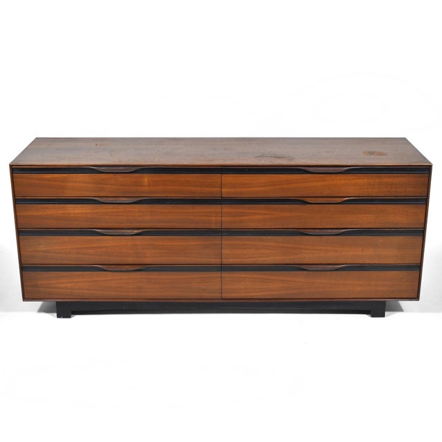Wood John Kapel Walnut Dresser by Glenn of California For Sale - Image 7 of 8