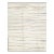 Ivory Modern Moroccan-Style Wool Rug Handmade With a Striped Design by Apadana For Sale