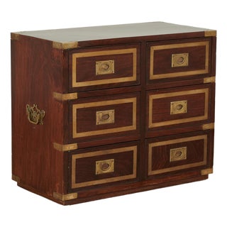 Vintage Anglo Indian Campaign Chest or Stand For Sale
