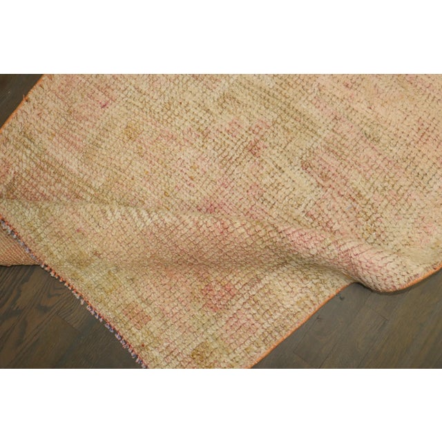 Pale Pink Vintage Turkish Anatolian Runner , 2'10'' X 11' For Sale - Image 4 of 8