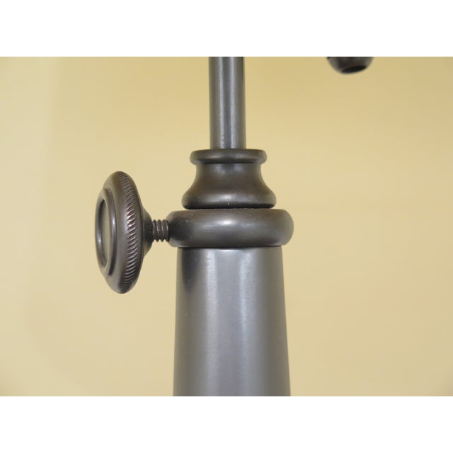 Restoration Hardware Bronze Finish Table Lamp W. Shade Chairish