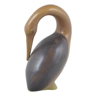 Stoneware Figure of Bird by Knud Basse, Bornholm, Denmark, 1960s For Sale