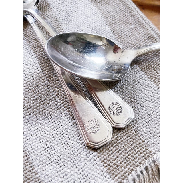 French Vintage Christofle Silver Plated Petrossian Caviar Spoons- Set of 6 For Sale - Image 3 of 6