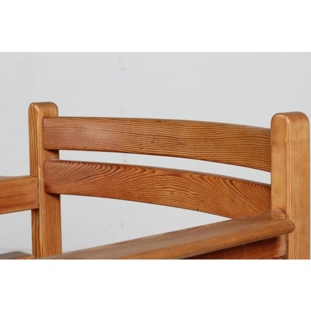 Brown Set of Pine No. 503 Asserbo Armchairs by Karl Andersson for Karl Andersson & Söner, Sweden, 1970s For Sale - Image 8 of 13