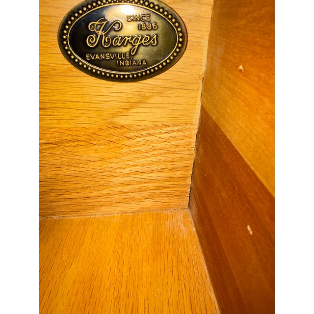 Wood Vintage Karges Louis XV-Style Carved Walnut China Cabinet For Sale - Image 7 of 7
