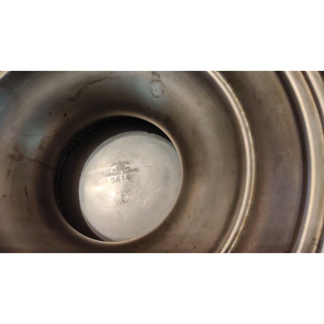 Mid-Century Modern Vintage Fb Rogers Silver Co Silverplate Punch Bowl Set With 12 Cups & Ladle 5614 For Sale - Image 3 of 13