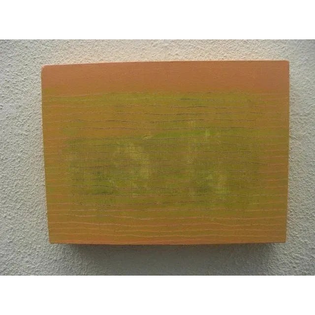 Wood 2001 "New Fields" Abstract Painting by June Phelps For Sale - Image 7 of 7