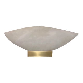 Baker Modern Alabaster Marcassite Table Lamp For Sale