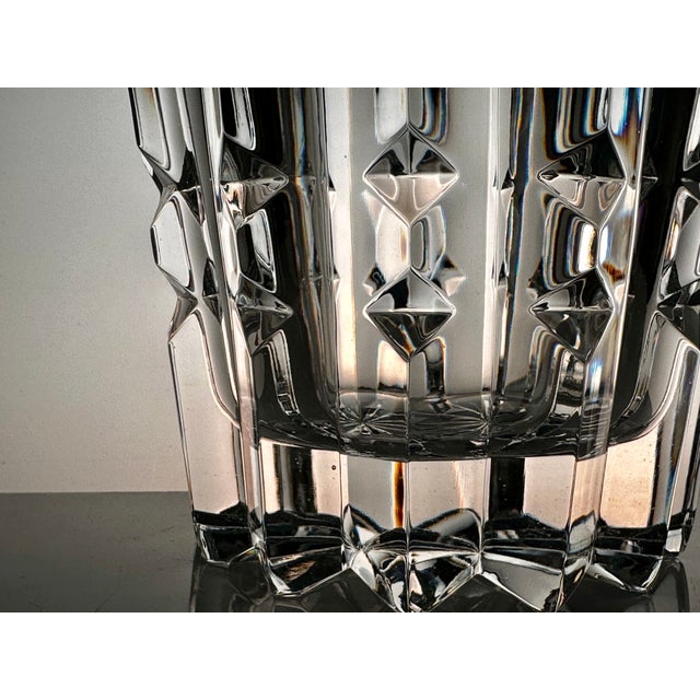 Glass Crystal Vase by Rogaška Kristal, Yugoslavia, 1970s For Sale - Image 7 of 13