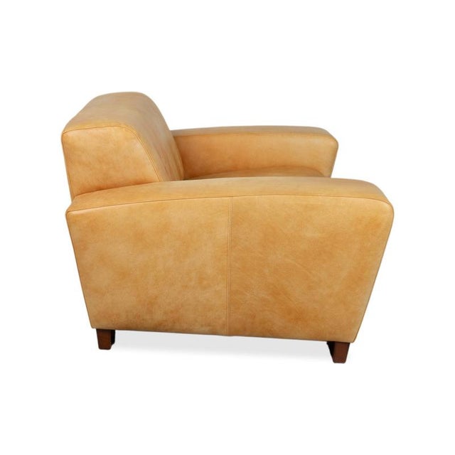 Cognac Leather Lounge Chair from Machalke For Sale - Image 13 of 17