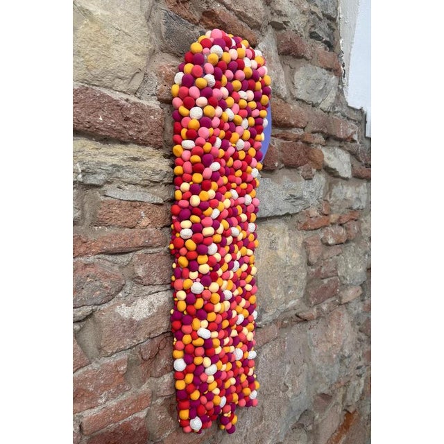 Elizabeth Art Candy, Colorful Textured Wall Sculpture with Candy-Like Spheres and Circle, 2022, Mixed Media For Sale - Image 6 of 10