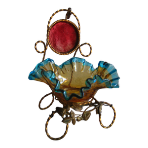 French Lady Pocket Watch and Jewelry Holder 19 Century