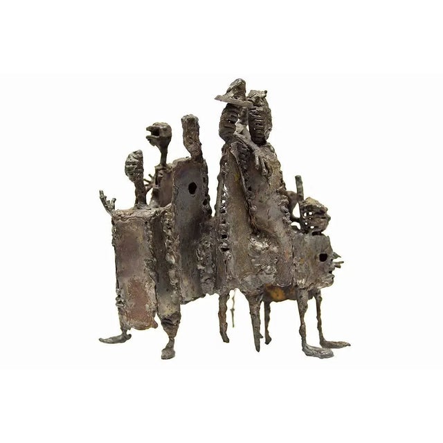 Unknown, Mid Century Modern Brutalist Welded Expressionist Sculpture For Sale In Miami - Image 6 of 6