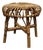 Bamboo and Rattan Circular Stool attributed to Franco Albini, Italy, 1960s For Sale