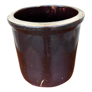 A Antique Albany Glazed Crock, Circa 1900