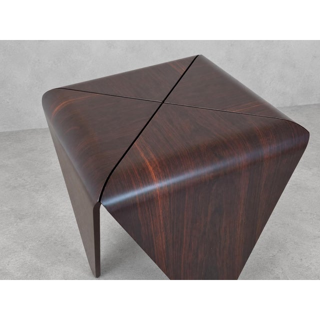 Black Rosewood Side Table by Jorge Zalszupin For Sale - Image 8 of 13