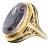 14k Yellow Gold & Amethyst Ring For Sale