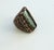 Brutalist Vintage Brutalist Style Black Onyx Cocktail Ring, Size 5.5 For Sale - Image 3 of 9