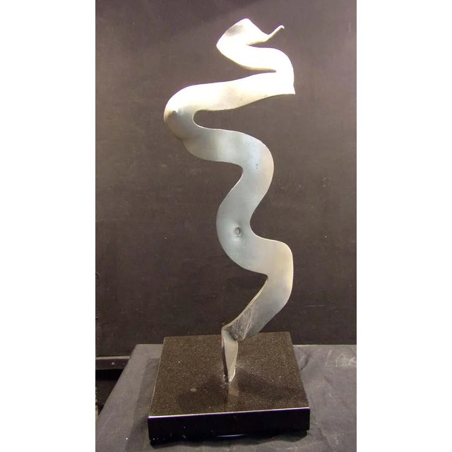 Silver 1990s "Landmarks" David Parvin Abstract Hand-Signed Bronze Sculpture For Sale - Image 8 of 9