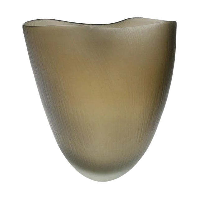 Sage Green Ficus B Murano Vase For Sale