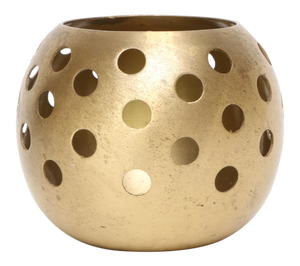 Brass Ball Candle Holder
