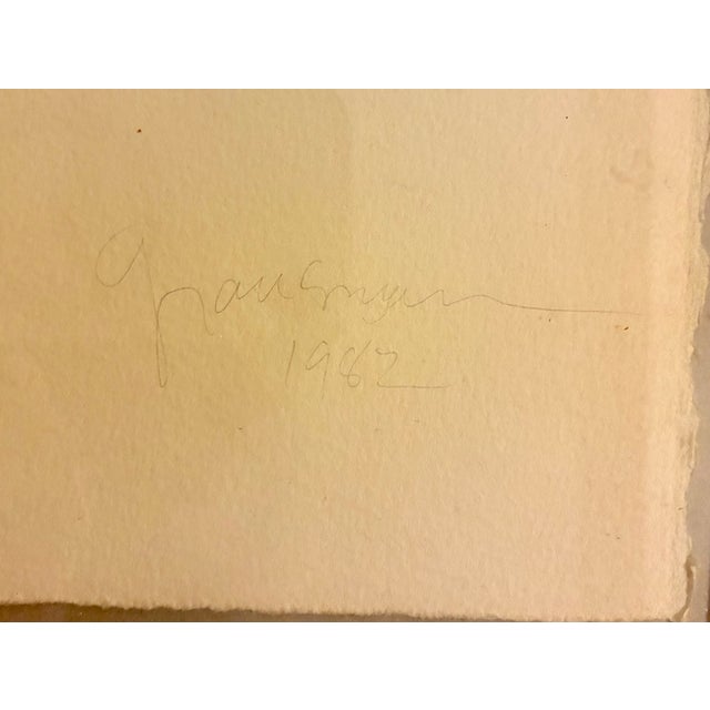 Signed volume sketch of young woman by sculptor Philip Grausman (b. 1934). A simple and elegant late modern work that...
