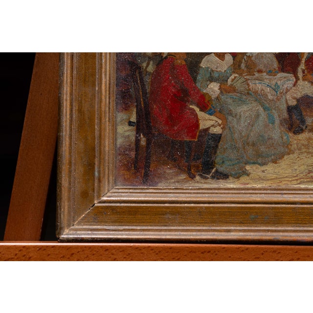 1900s Mrs. Murray Delaying the British Officers | Framed M. Hicks Oil ...