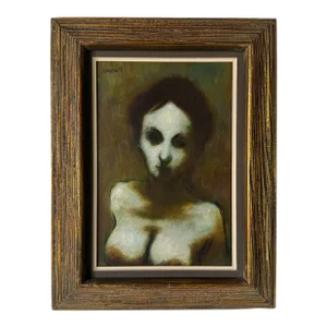 1968 Steve Bagnell Nj. " Nude " Oil Painting, Framed