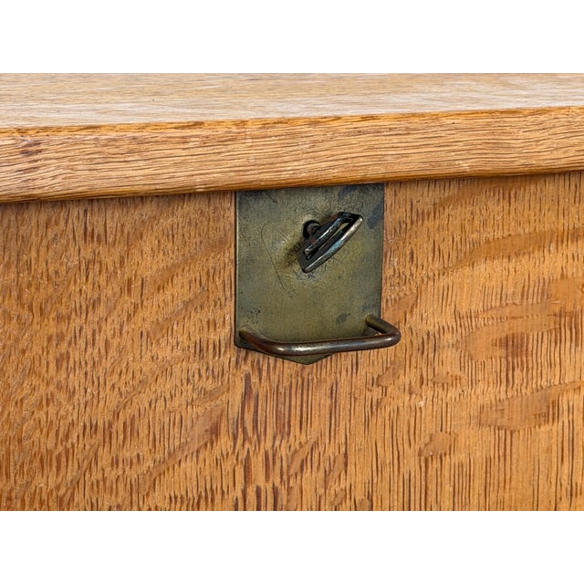 Scandinavian Modern Oak Chest from Henning Kjærnulf, Denmark, 1960s For Sale - Image 6 of 12