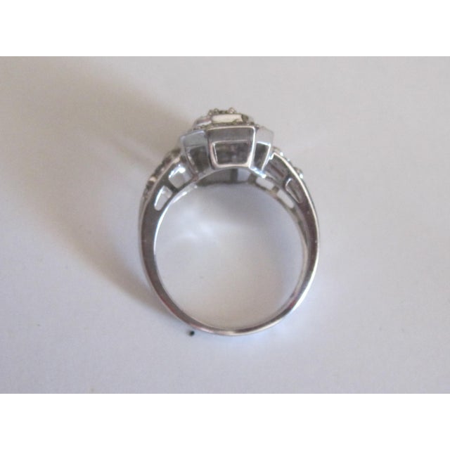 Art Deco Style Cocktail Ring 1.95 ct./ G-SI Size 7 Acid Tested to 14kt