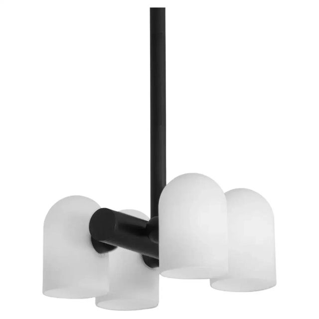 Contemporary Odyssey 4 Black Gunmetal Chandelier by Schwung For Sale - Image 3 of 9