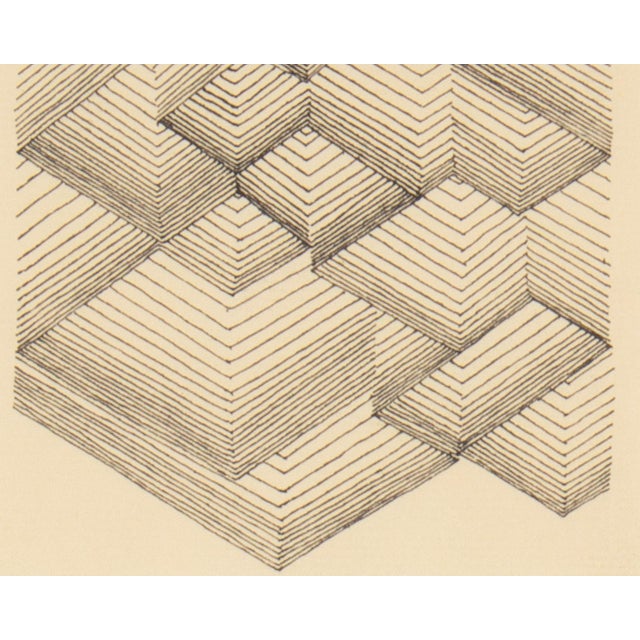 Paper 1966 Abstract Ink Drawing by William Itter For Sale - Image 7 of 7